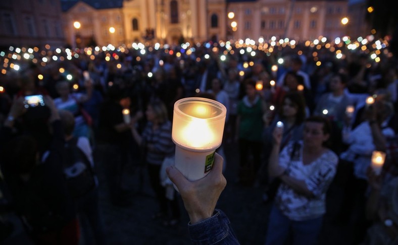 Protest przed Sądem Najwyższym