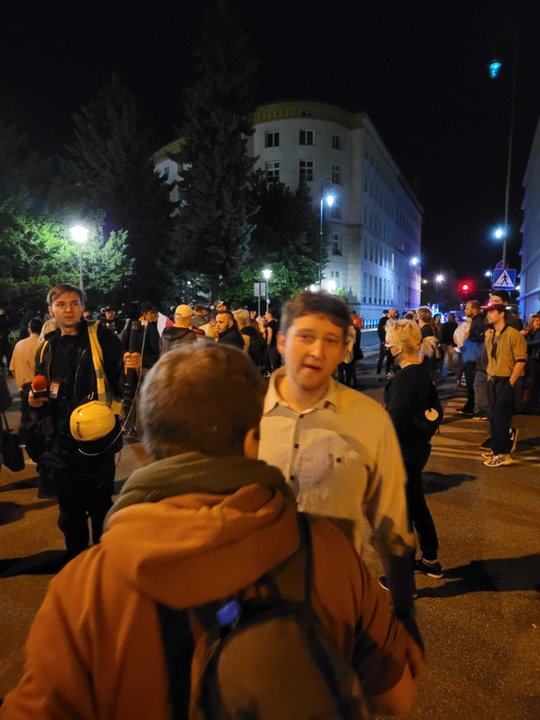 Awantura przed Sejmem po przyjęciu Lex TVN