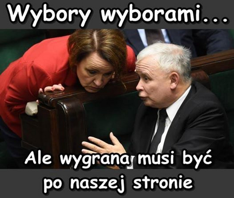 Prezes Kaczyński zawsze ma swoją interpretację wyników wyborów.