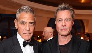 George Clooney and Brad Pitt at the Venice International Film Festival World Premiere for Wolfs.Eric Charbonneau/Apple TV+ via Getty Images