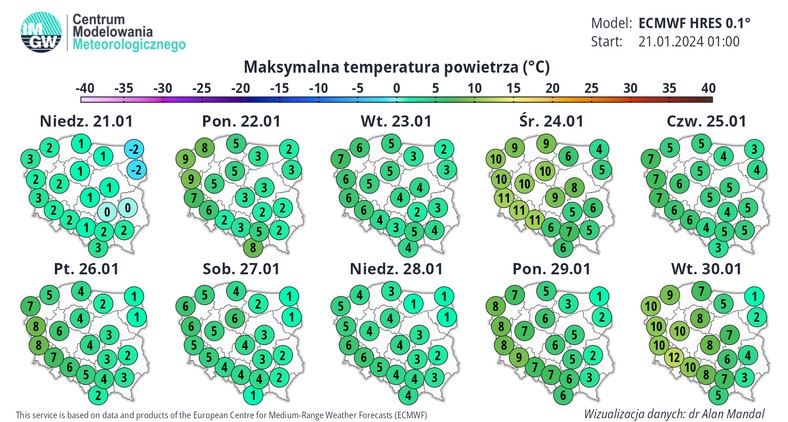 Do końca stycznie nie ma szans na zimę