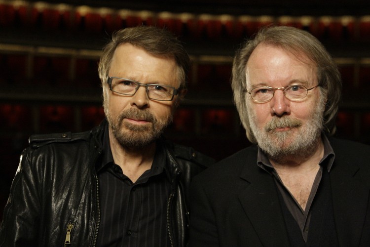 Benny Andersson i Björn Ulvaeus podczas pray nad musicalem 'Kristina' w londyńskim Royal Albert Hal (2010)
