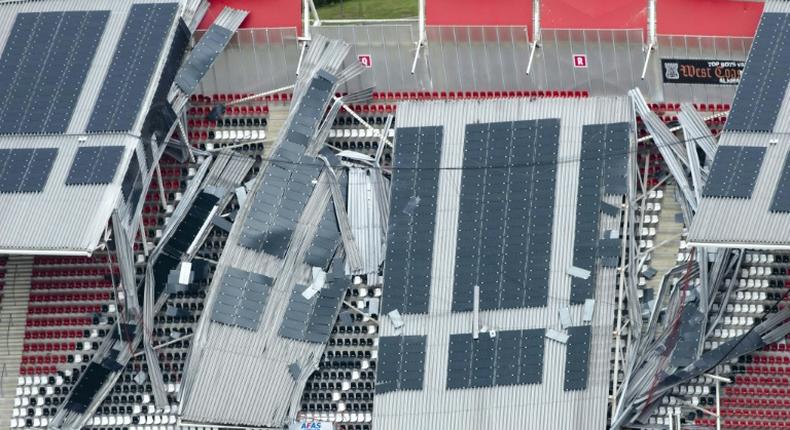 AZ Alkmaar's ground was damaged by strong winds in August