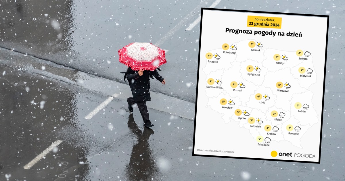 Wiemy, gdzie wigilijny poranek przyniesie śnieg. Chmury i opady nie opuszczą Polski