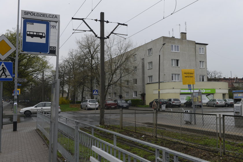 Nieczynny przystanek tramwajowy na Biskupinie