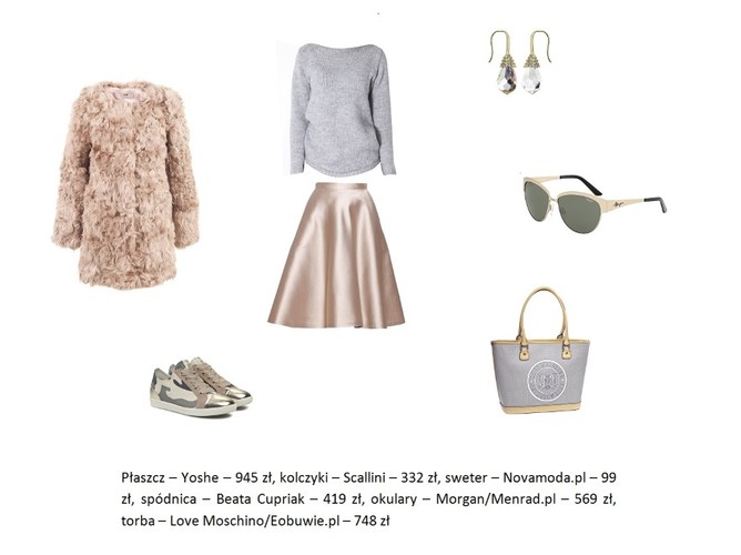 Metaliczna spódnica w roli głównej