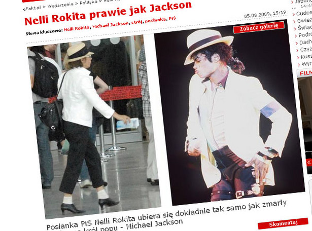 Nelly Rokita niczym Michael Jackson