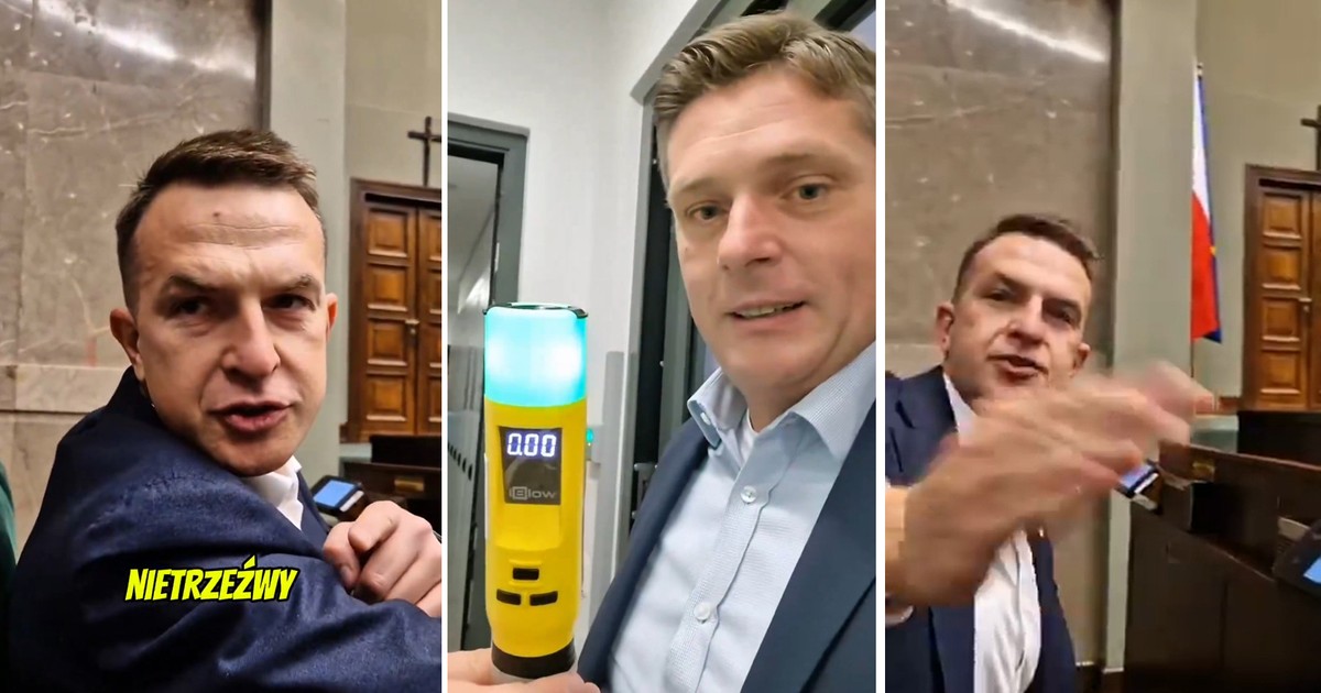 Absurdalne sceny w Sejmie. "Czuję alkohol od pana". Poseł zbadał się alkomatem