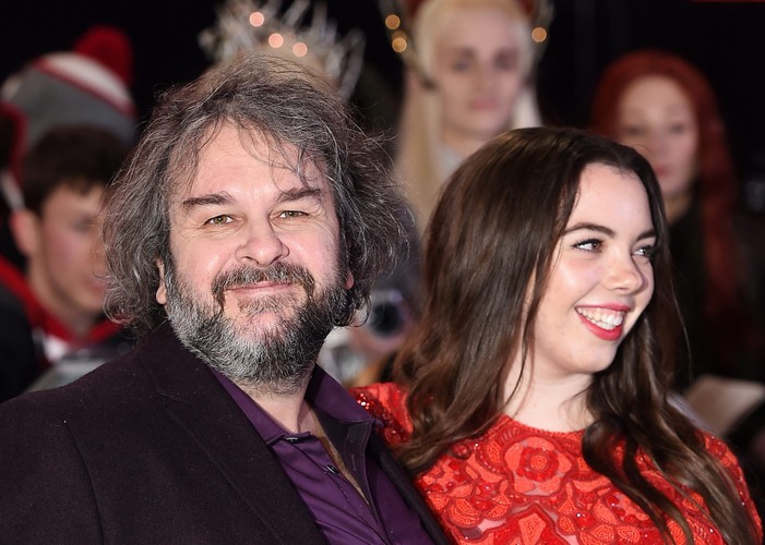 Peter Jackson z córką Katie na premierze w Londynie