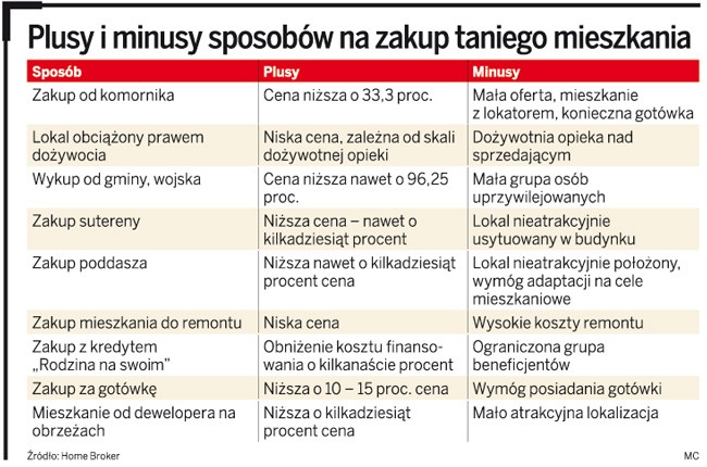 Plusy i minusy sposobów na zakup taniego mieszkania