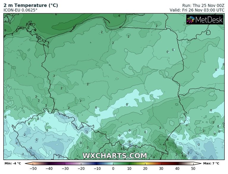 Miejscami chwyci słaby mróz