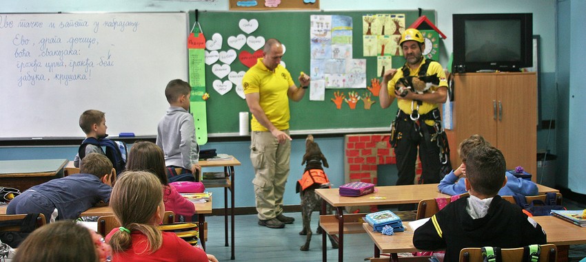 Sa jednog od predavanja u osnovnoj školi