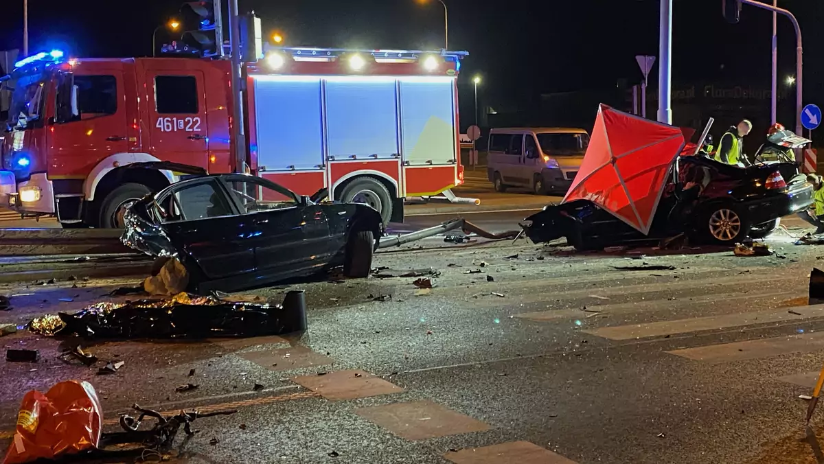 Wypadek śmiertelny Rzgów BMW E46