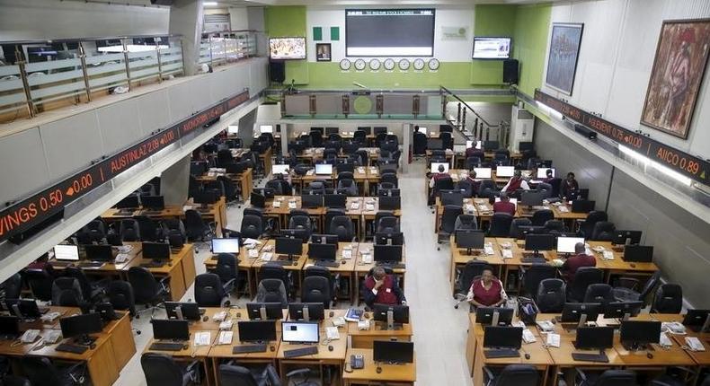 Traders take a break at the trading floor of the Nigerian Stock Exchange in Lagos, Nigeria February 10, 2016. REUTERS/Akintunde Akinleye