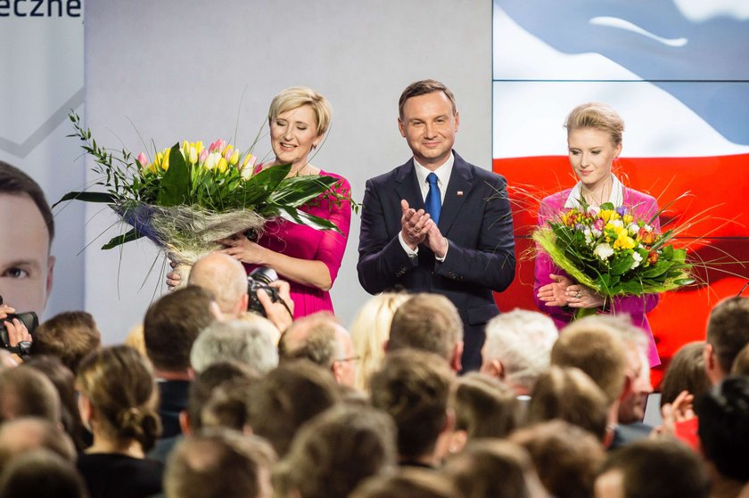 Andrzej Duda z rodziną