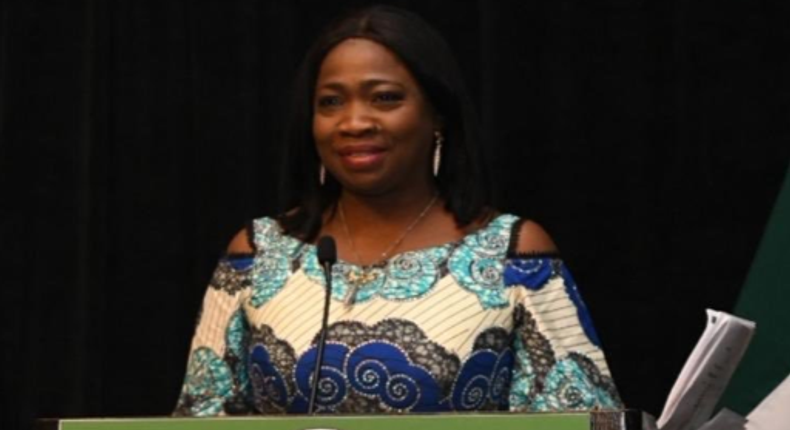 Chairman/CEO of the commission, Mrs Abike Dabiri-Erewa  [Twitter/@abikedabiri]