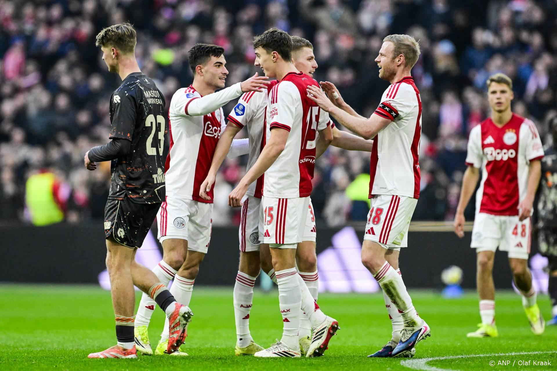 Ajax pakt tweede plaats en legt druk bij Feyenoord in strijd om Champions League-ticket