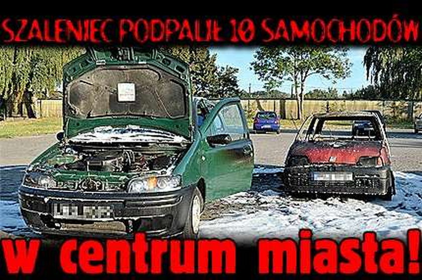 10 samochodów podpalonych w centrum Łodzi!