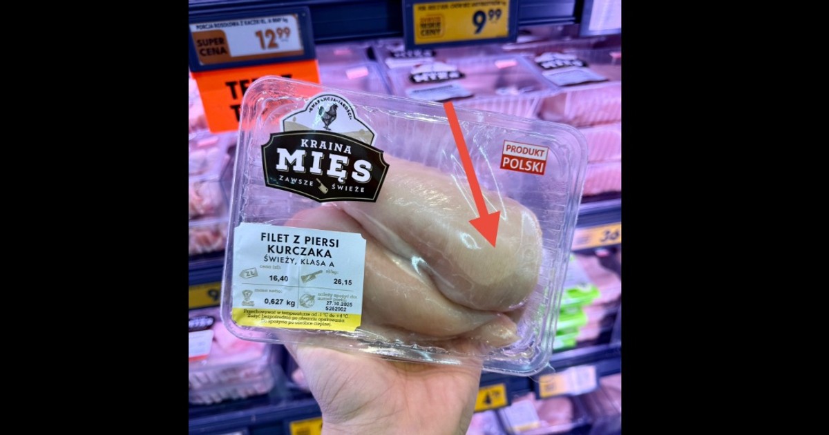 Zobaczył to na mięsie z Biedronki i chwycił za telefon. Sieć wyjaśnia