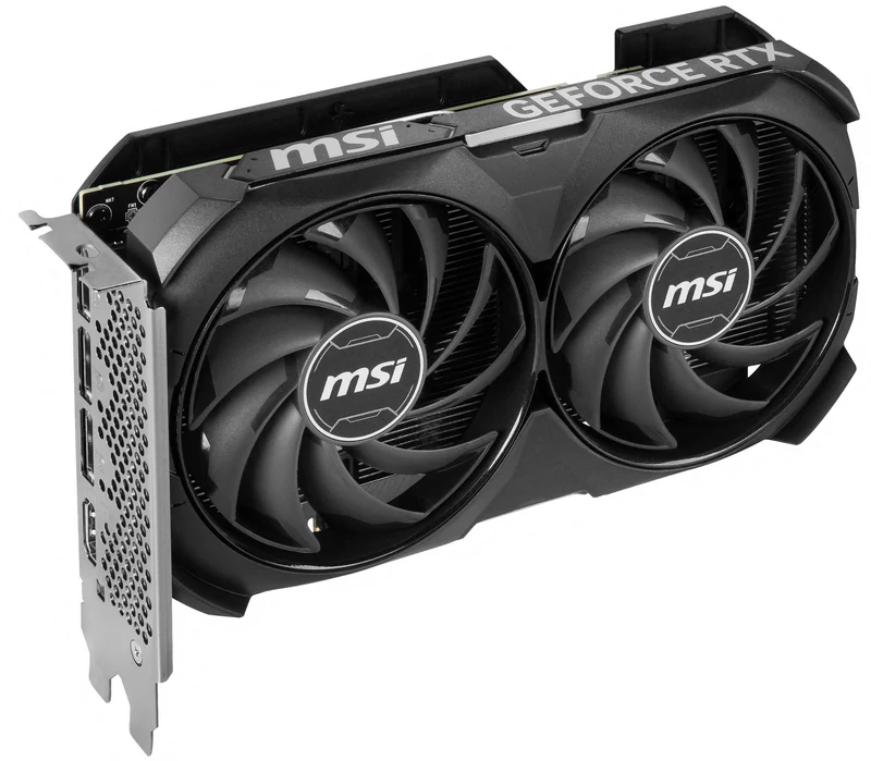 MSI GeForce RTX 4060 Ventus 2X Black OC – skos przód