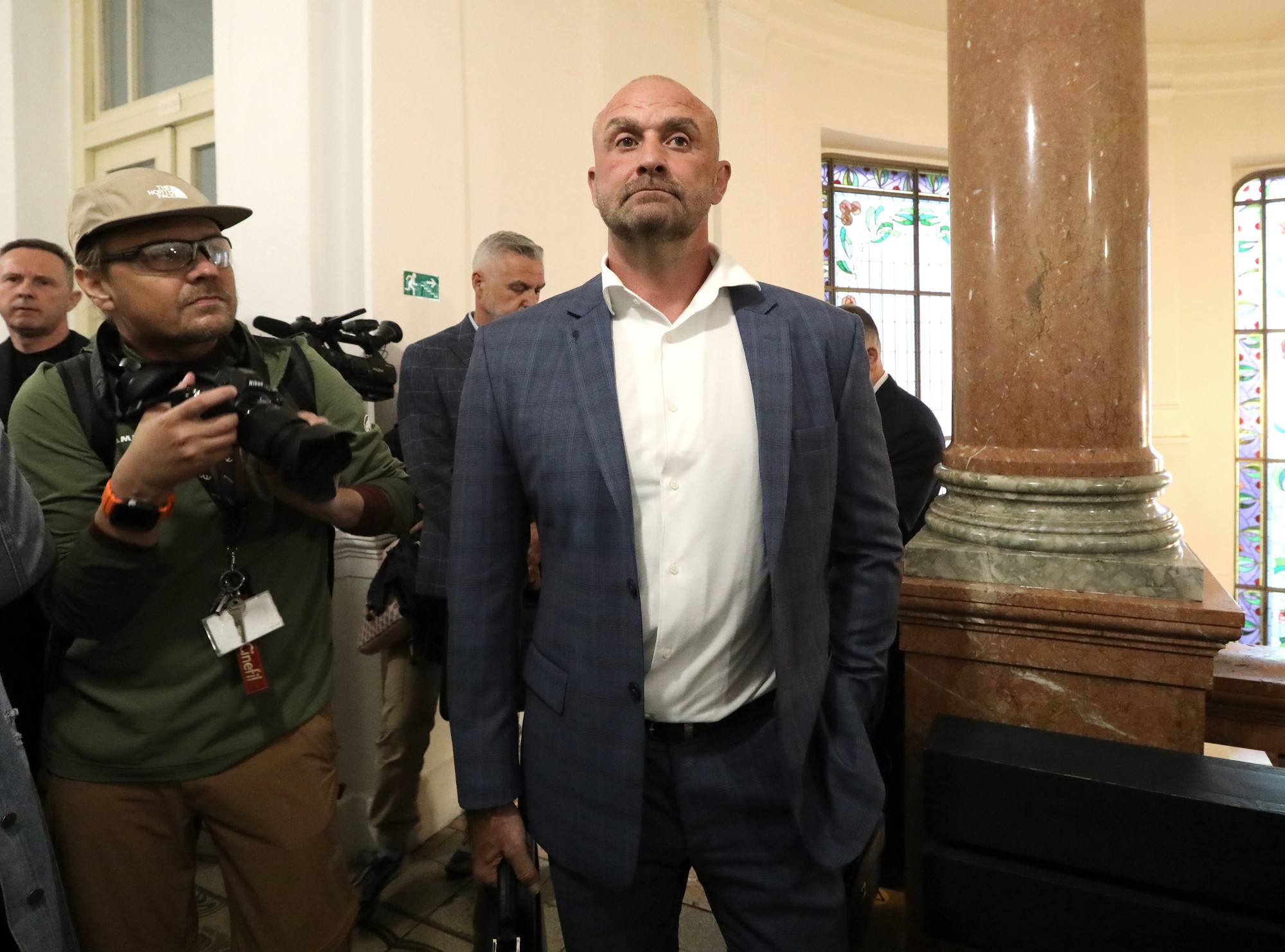 Na Špecializovanom trestnom súde sa 11. mája začal proces v kauze Očistec: Na snímke obžalovaný nitriansky podnikateľ Norbert Bödör.