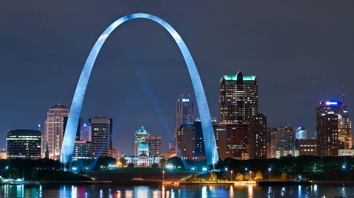 Gateway Arch w Saint Louis w USA