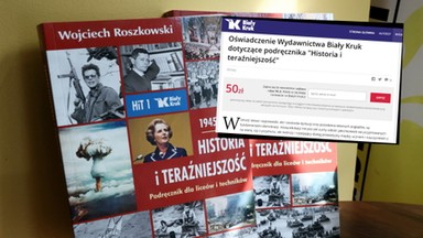 Wydawnictwo Biały Kruk przerywa milczenie i oskarża media. Z podręcznika zniknie fragment 