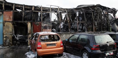 Pożar centrum motoryzacyjnego w Gdańsku