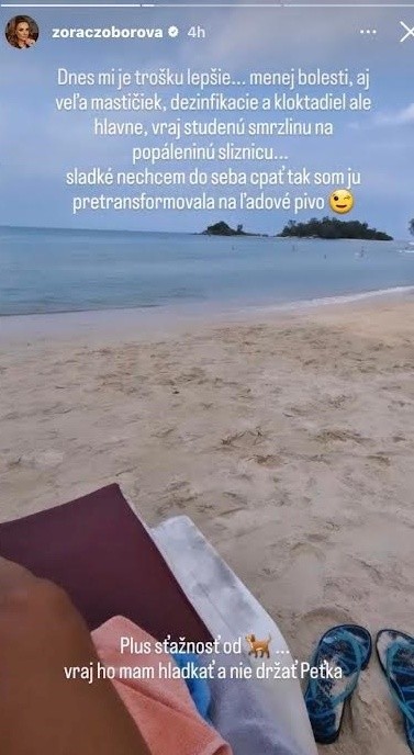 Czoborová prehovorila o bolestivej popálenine.