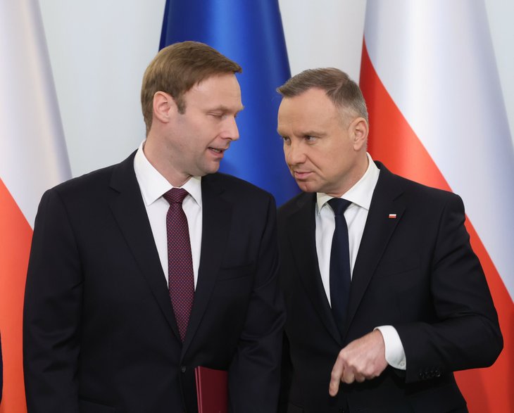 Prezydent Andrzej Duda i Marcin Mastalerek