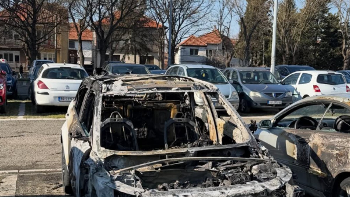 Požar na vozilu u Zemunu