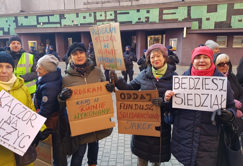 Protest mieszkańców Gliwic.