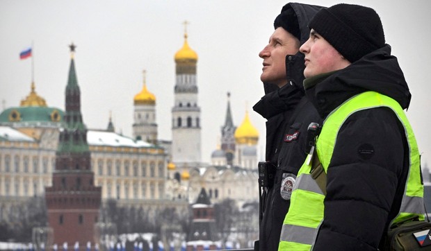 Ruska policija kod Kremlja