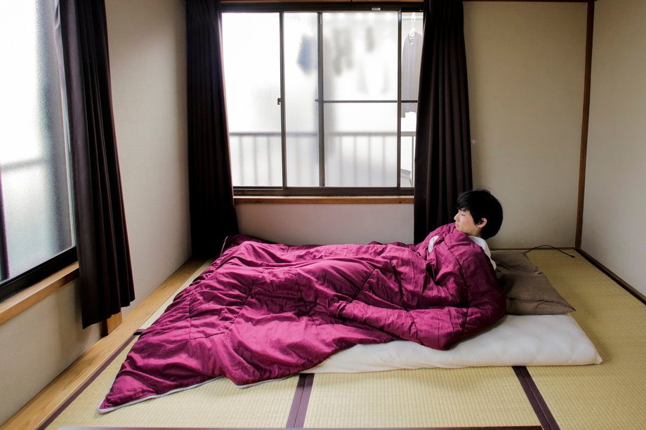 W wielu japońskich sypialniach nie ma nawet łóżka