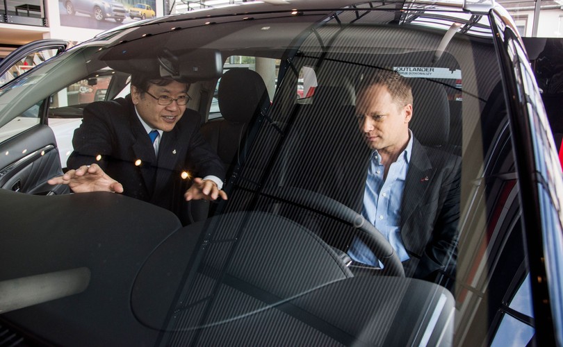 Maciej Stuhr i prezes polskiej filii MMC Yasuyuki Oyama