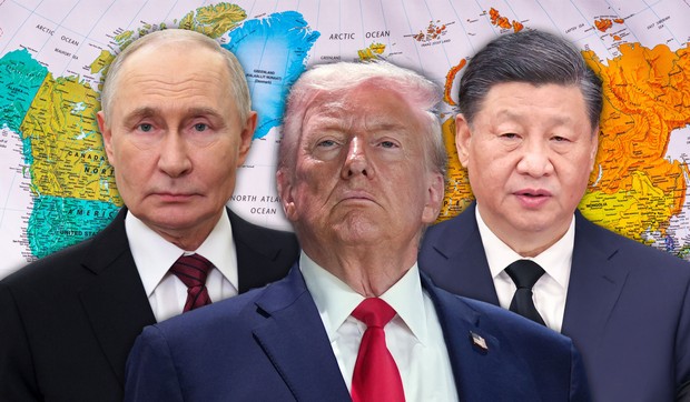 Putin Tramp Si, mapa sveta 