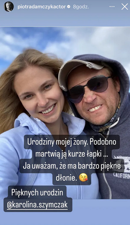 Piotr Adamczyk świętuje urodziny żony