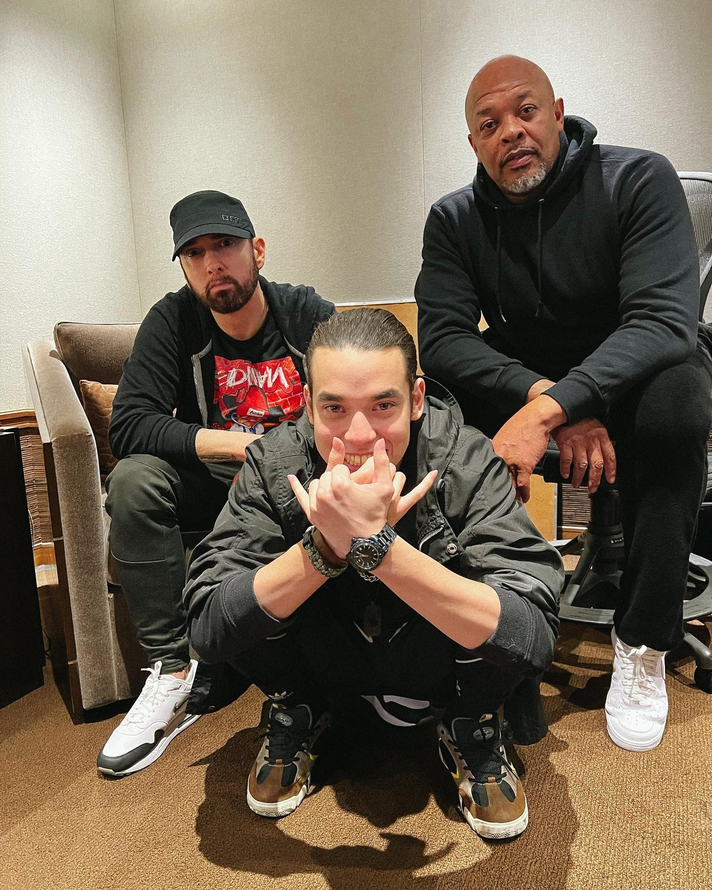 Raper Eminem.