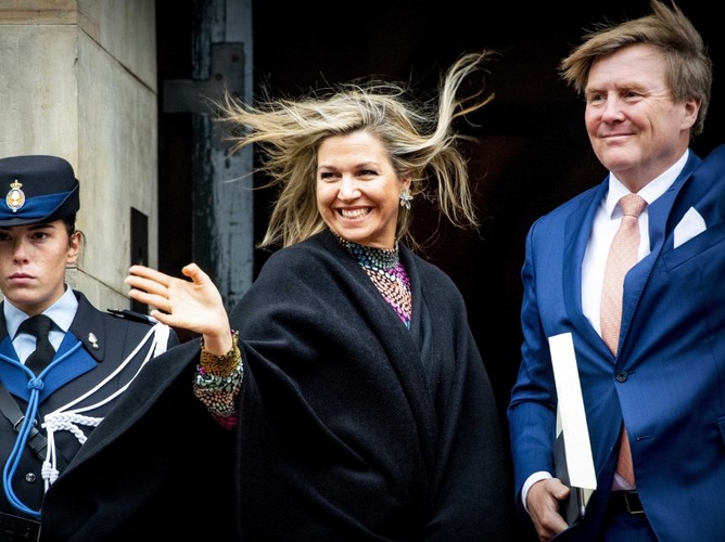 Królowa Maxima i król Wilhelm Aleksander