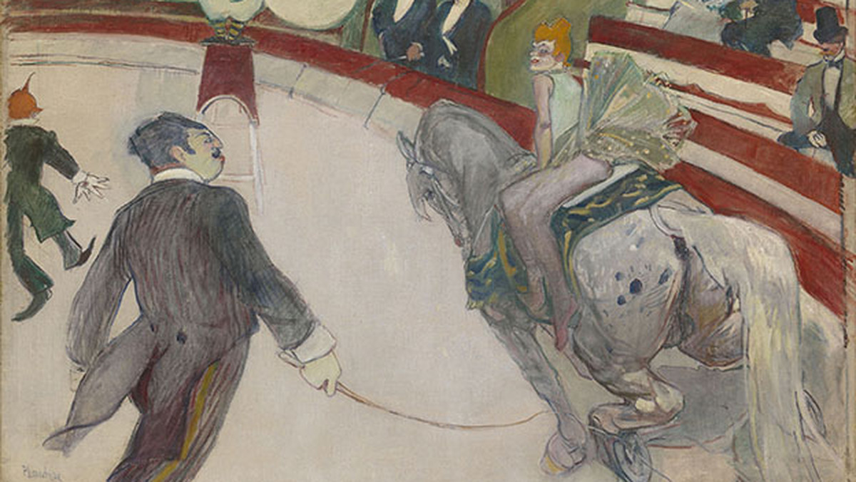 Henri de Toulouse-Lautrec, "Au cirque Fernando: Ecuyère" (1887-88)