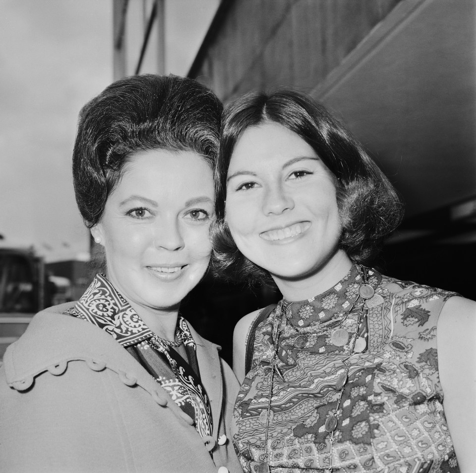 Shirley Temple z córką Lindą Susan (1971)