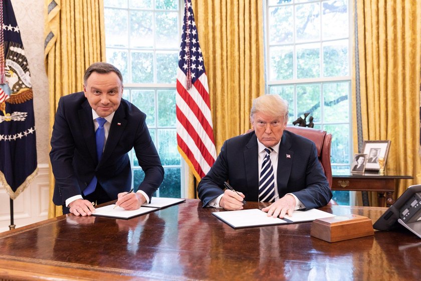 Andrzej Duda i Donald Trump