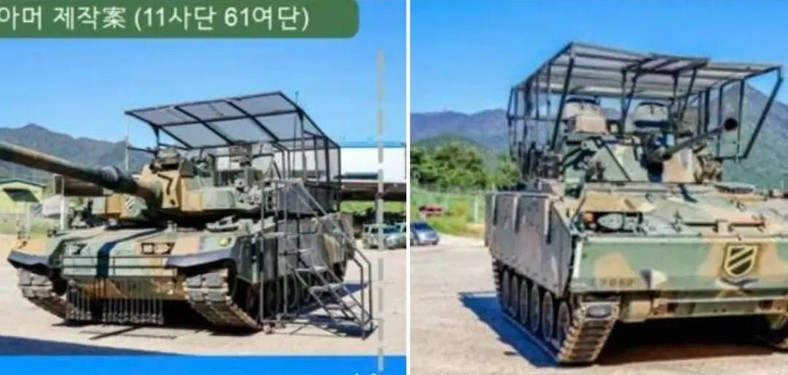 K2 i K21 z osłonami od dronów