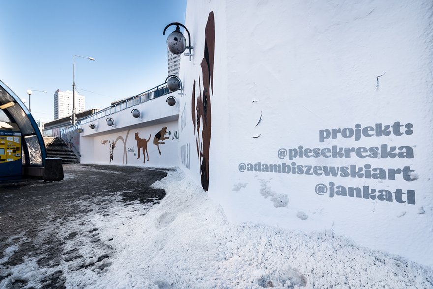 Rasowy Kundel. Charytatywny mural powstał w centrum Warszawy!