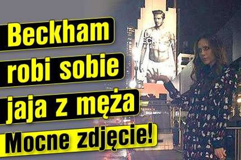 Beckham robi sobie jaja z męża. Mocne zdjęcie!