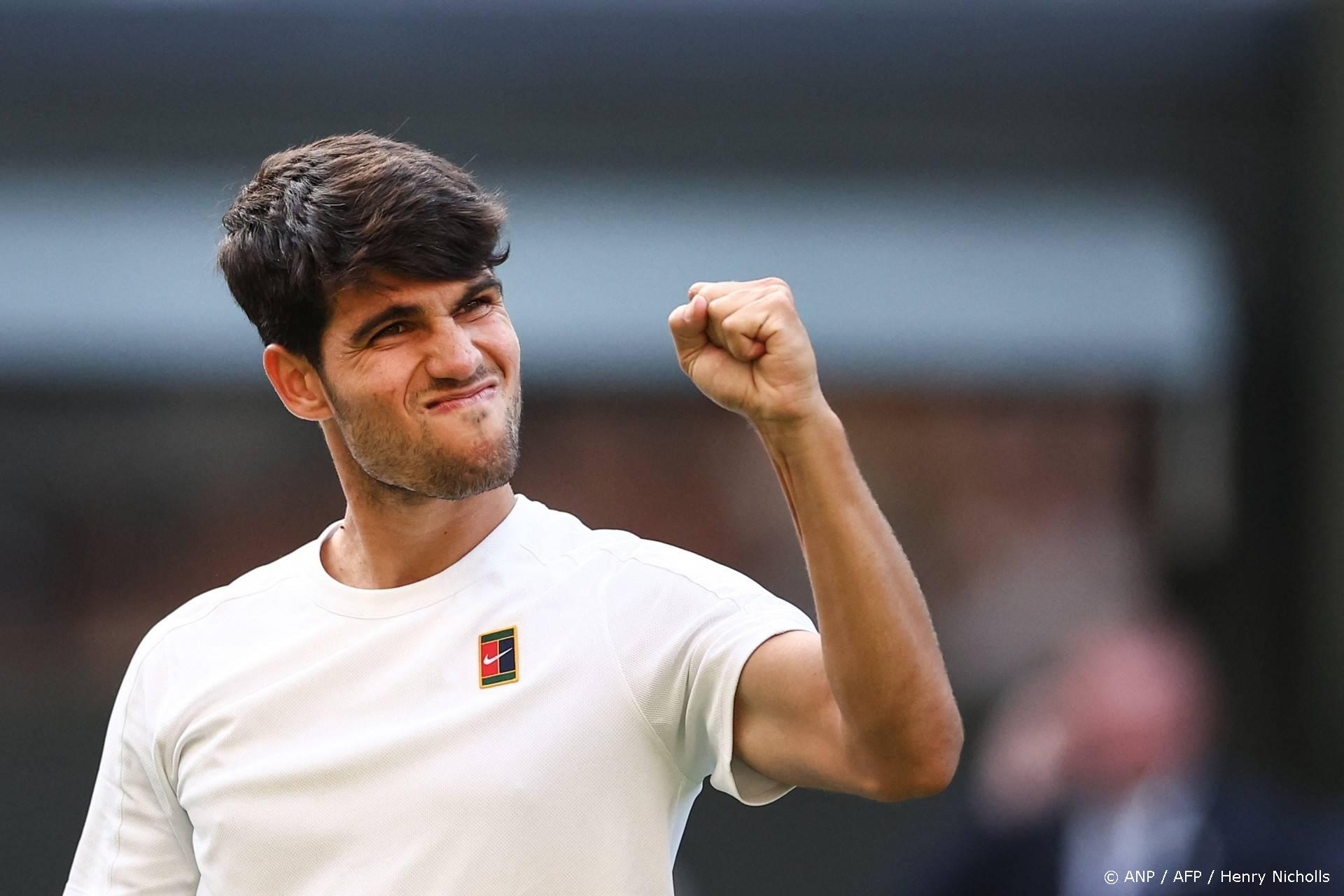 Alcaraz bereikt vierde ronde Wimbledon na zege op Struff