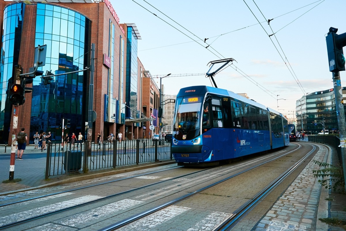 Wrocław tramwaj Galeria Dominikańska