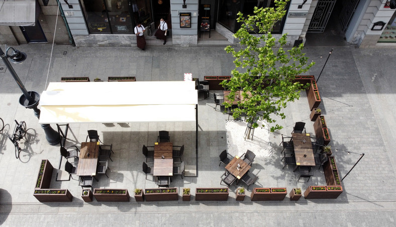 Ogródki restauracyjne w Łodzi