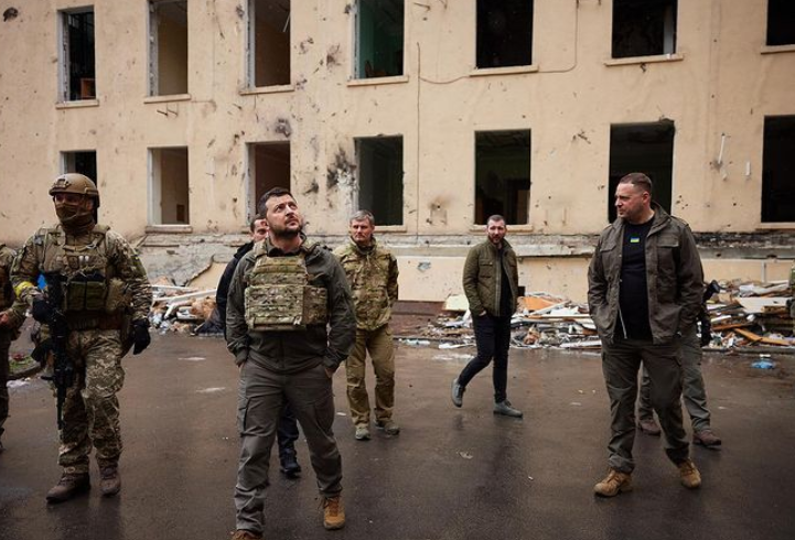 Volodymyr Zelenskyj navštívil východnú Ukrajinu. 