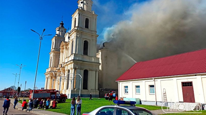 Pożar w kościele Wniebowzięcia Najświętszej Maryi Panny w Budsławiu